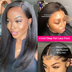 Hair Wig For Black Women HD Transparent Lace Front Wigs With Baby Hair Natural