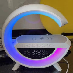 G Speakers Alarm Clock Lamp With Wireless Charger