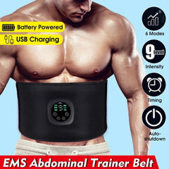 Electric Abdominal Body Slimming Belt Waist Band Smart Abdomen Muscle