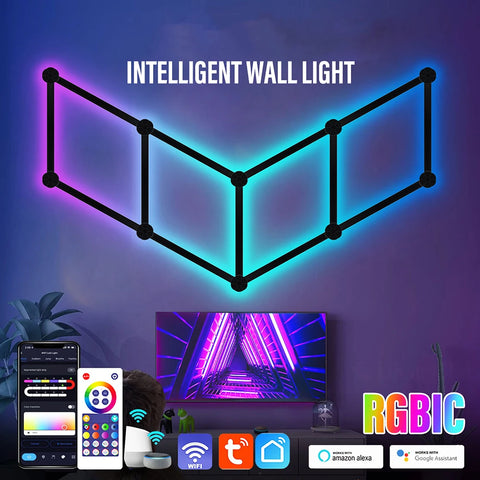 WIFI Intelligent Wall Lamp RGB Symphony Smart DIY Stitching