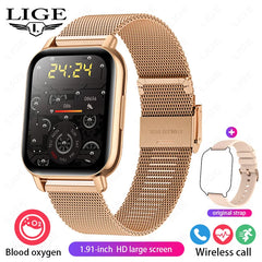 Women Smartwatch Sport Fitness Bluetooth Call Women Bracelet For Android
