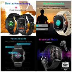 For Huawei Xiaomi Screen Smart Watch Mens Bluetooth Call