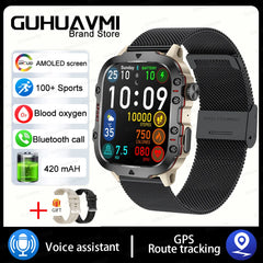 For Huawei Xiaomi Screen Smart Watch Mens Bluetooth Call