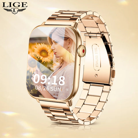 New Women Smart Watch For Men Body Temperature Sports Fitness Watches Waterproof Bluetooth