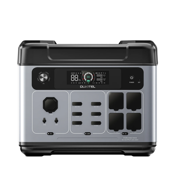 P2001 Plus Portable Power Station 2048Wh, Solar LiFePO4 Battery Generator, 4 2400W AC Outputs (4800W Peak), 0-80% Fast Charge in 1H for Home, Travel and Camping