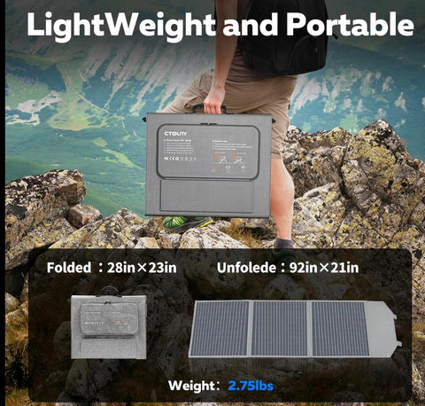 CTOLITY 200W Flexible Solar Panel