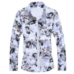 Hawaiian Beach Casual Floral Shirt For Man