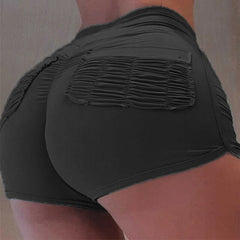 High Waist Solid Color Peach Hip Sexy Sports