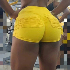 High Waist Solid Color Peach Hip Sexy Sports