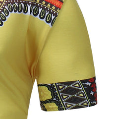 African Dashiki Print Short Sleeve