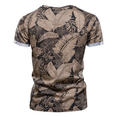 2021 New Summer Leaf Printed T Shirts
