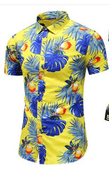 Casual Shirt Men's Print Beach Blouse 2021