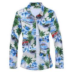 Hawaiian Beach Casual Floral Shirt For Man