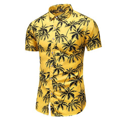 Casual Shirt Men's Print Beach Blouse 2021