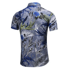 Casual Shirt Men's Print Beach Blouse 2021