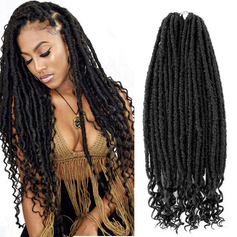 Goddess Hair Locs Crochet Braids 18inch Soft Dreads