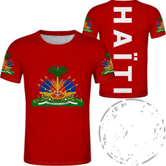 HAITI T Shirt Photo Clothes Print Tshirts Logo Respirant 3D 4XL 5XL