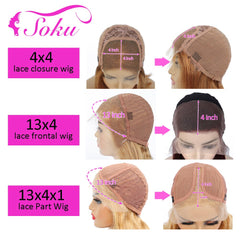 13x4 Lace Front Human Hair Wigs SOKU Brazilian