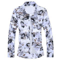 Hawaiian Beach Casual Floral Shirt For Man