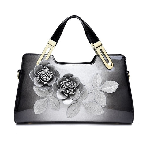 New fashion trend top handle bag patent leather women's