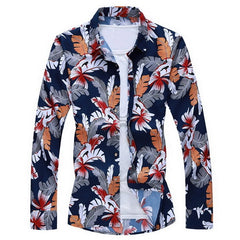 Hawaiian Beach Casual Floral Shirt For Man