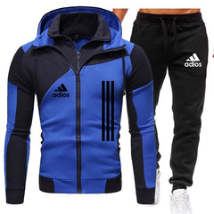 Men 2 Pieces Sets Winter Jacket Casual Zipper