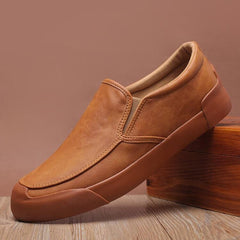 NewFashion Leather Men Shoes Casual Flat Men