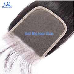 Human Hair Bundles With 5x5 Closure Brazilian