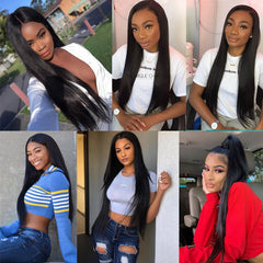 100% Human Hair Wigs Queenlife Brazilian