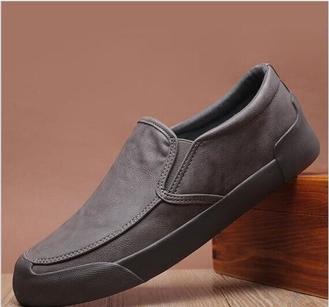 NewFashion Leather Men Shoes Casual Flat Men