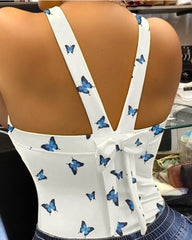 Backless Bowknot Design Sporty