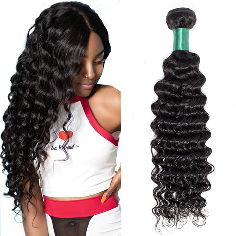 Human Hair Bundles Deep Wave Hair Bundles