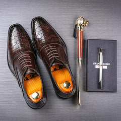 New Men Dress Shoes Shadow Patent