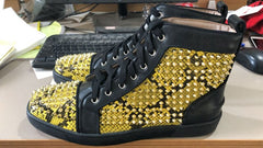 Customized Men Sneakers Shoes High Top Rivet