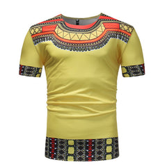 African Dashiki Print Short Sleeve