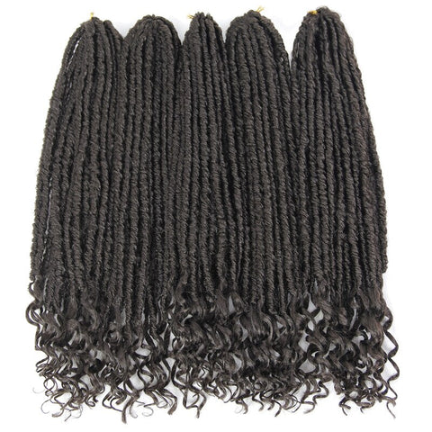 Goddess Hair Locs Crochet Braids 18inch Soft Dreads