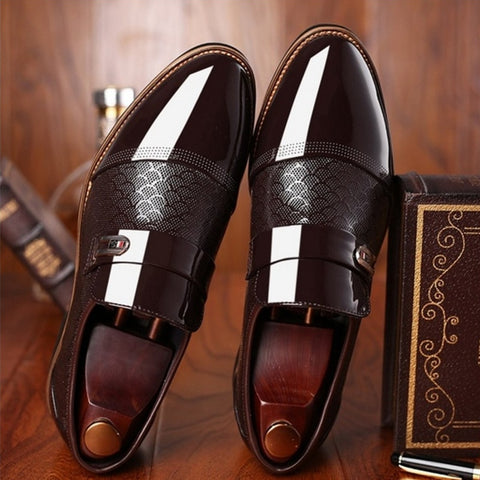 Men's shoes Leather Embossing Classic