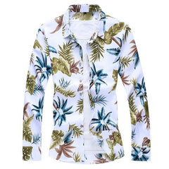 Hawaiian Beach Casual Floral Shirt For Man
