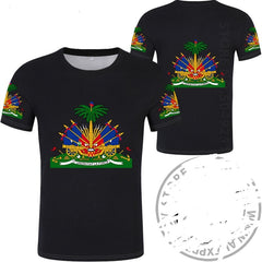 HAITI T Shirt Photo Clothes Print Tshirts Logo Respirant 3D 4XL 5XL