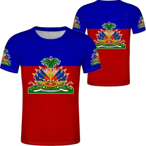 HAITI T Shirt Photo Clothes Print Tshirts Logo Respirant 3D 4XL 5XL