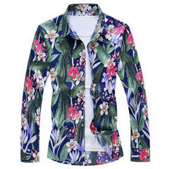 Hawaiian Beach Casual Floral Shirt For Man