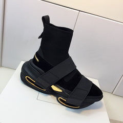 2021 new elastic boots, high top sock shoes