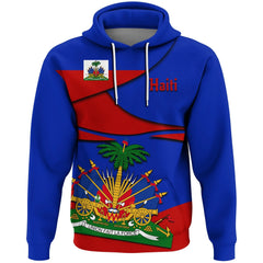 Emblem Flag Caribbean Sea Haiti Island Retro Pullover Men/Women