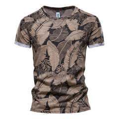 2021 New Summer Leaf Printed T Shirts
