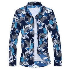 Hawaiian Beach Casual Floral Shirt For Man
