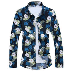 Hawaiian Beach Casual Floral Shirt For Man