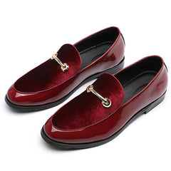 New Men Dress Shoes Shadow Patent