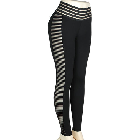 Fitness Women Leggings Sexy Mesh