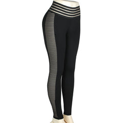 Fitness Women Leggings Sexy Mesh