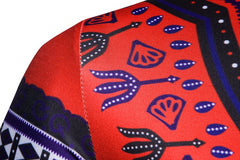 Mens Hipster African Dashiki Print Longline